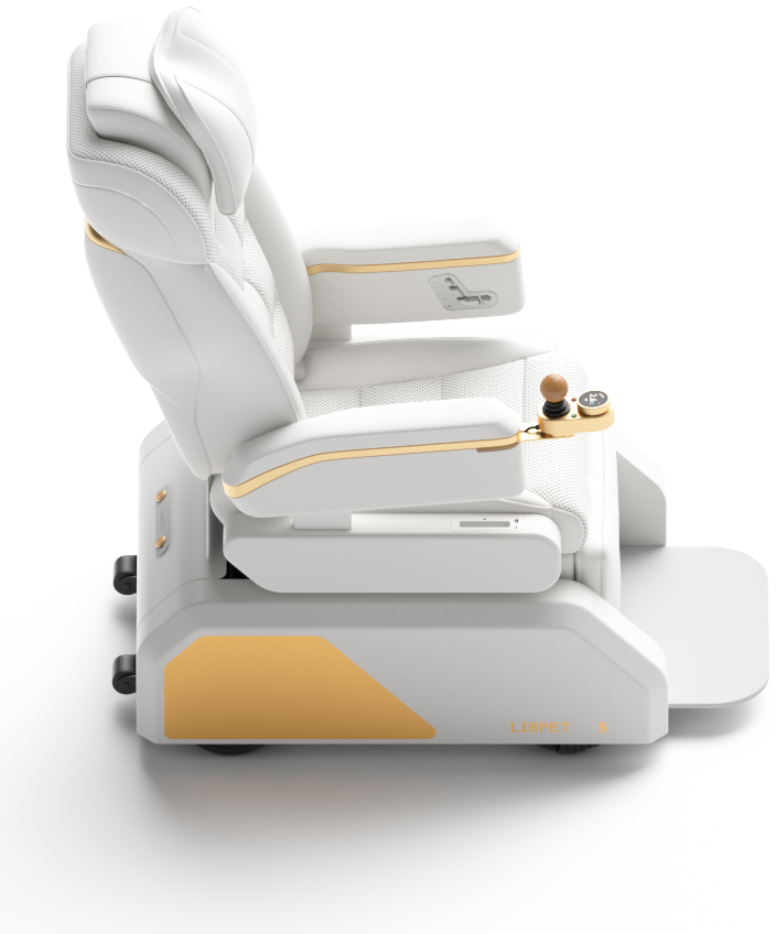 LIBPET S drivable healthcare chair side profile